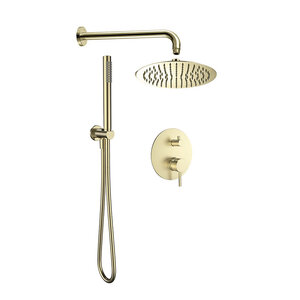 Изображение товара Душевая система Aquame AQM8404BG, цвет золото шлифованное