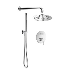 Изображение товара Душевая система Aquame AQM8404CR с хромом и верхним душем 300 мм