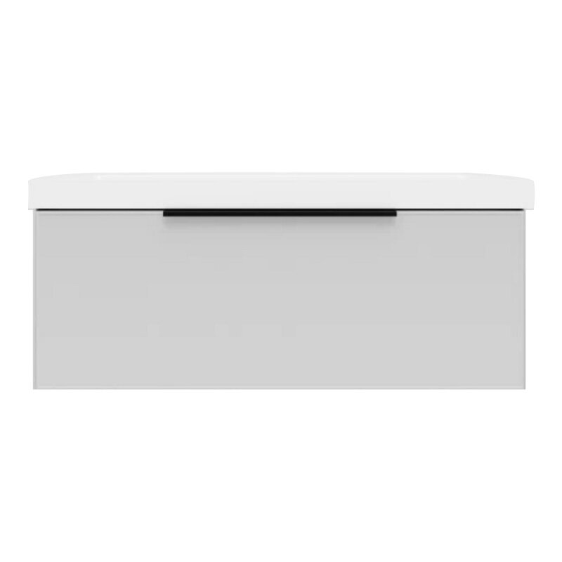 Изображение товара Тумба под раковину La Fenice Simpla Bianco 100 см подвесная белая матовая