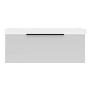 Изображение товара Тумба под раковину La Fenice Simpla Bianco FNC-01-SIM-B-100, 100 см, подвесная, белая матовая