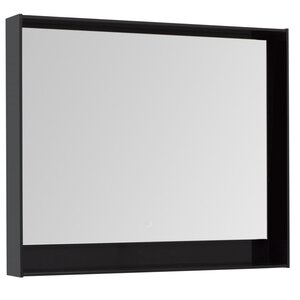 Изображение товара Зеркало Aquanet Милан 100 см с LED подсветкой черное для ванной комнаты