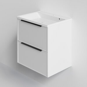 Изображение товара Тумба под раковину La Fenice Simpla Bianco Twin FNC-01-SIM-B-60-2, 60 см, подвесная, белая матовая