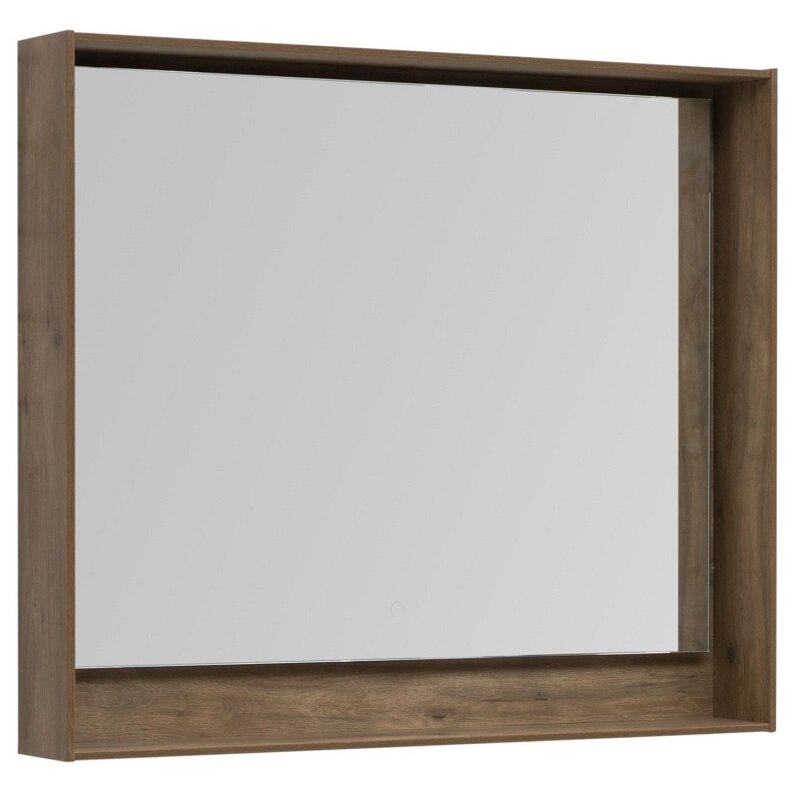 Изображение товара Зеркало Aquanet Милан 336401 с LED подсветкой 100 см, подвесное, коричневое