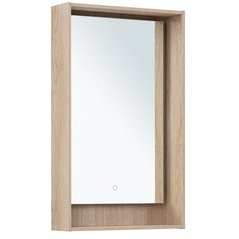 Изображение товара Зеркало Aquanet Милан 336402 с LED подсветкой 50 см в бежевом цвете