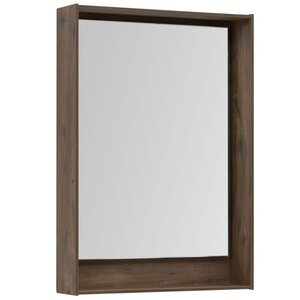 Изображение товара Зеркало Aquanet Милан 336398 с LED подсветкой 60 см коричневое