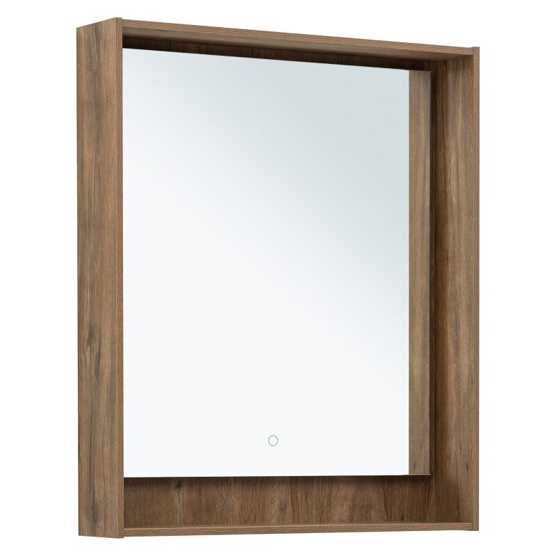 Изображение товара Зеркало Aquanet Милан 336399 с LED подсветкой 70 см дуб рустикальный