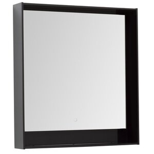 Изображение товара Зеркало Aquanet Милан 306387, 80 см, с LED подсветкой, цвет черный