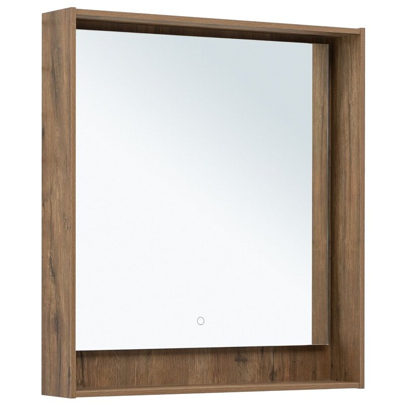 Изображение товара Зеркало Aquanet Милан 336400 с LED подсветкой 80 см цвет дуб рустикальный
