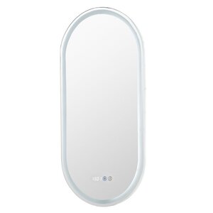 Изображение товара Зеркало Aquanet Монте 288969, 45 см, с LED подсветкой, часами, цвет белый матовый