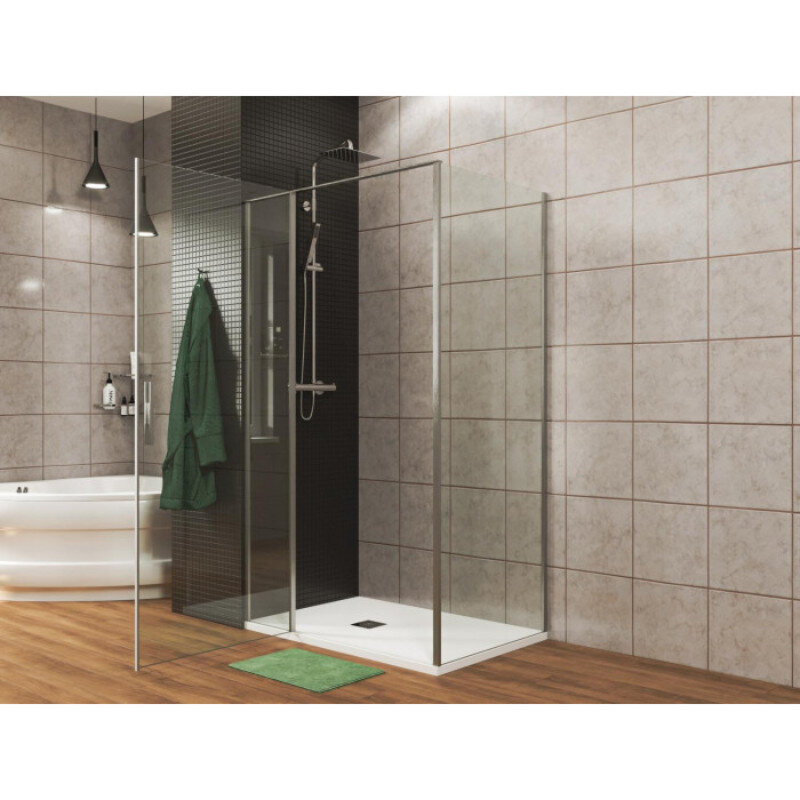 Изображение товара Душевой уголок Allen Brau Priority 100x90 с прозрачным стеклом и хром-профилем