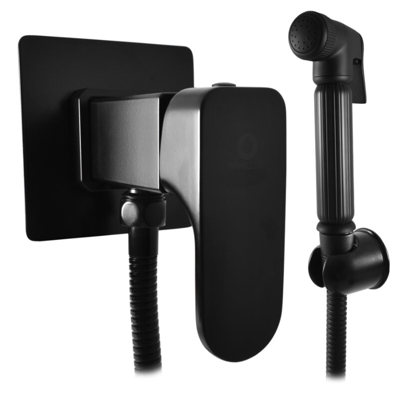 Изображение товара Гигиенический душ Rav-Slezak Yukon YU147/1CMAT со смесителем черный матовый