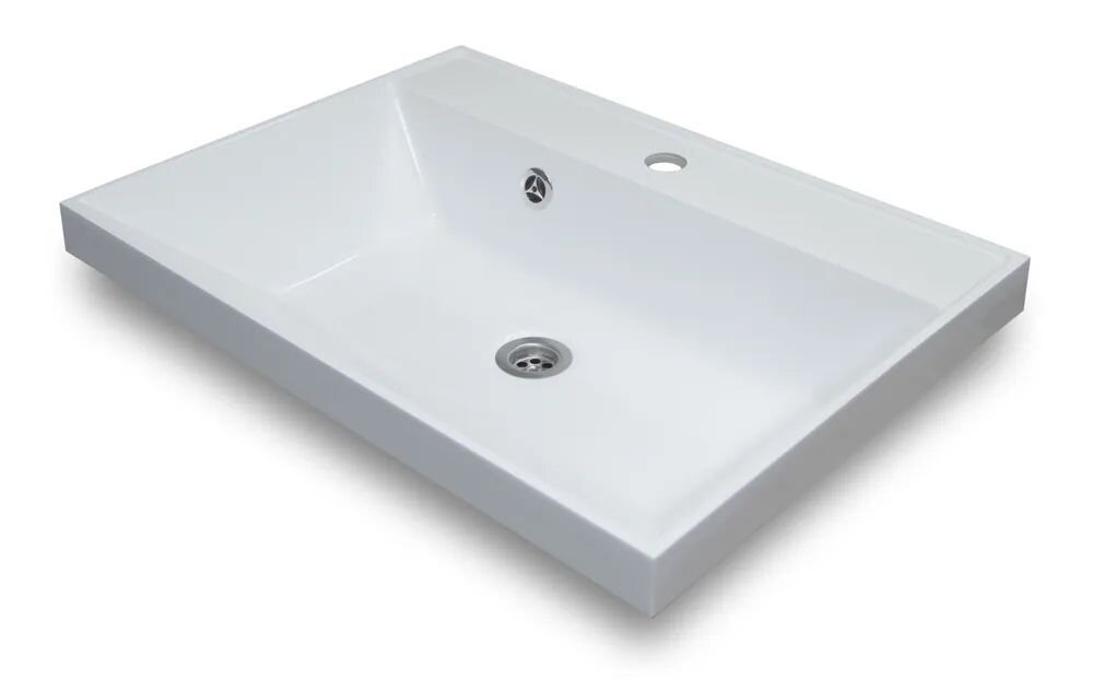 Изображение товара Раковина La Fenice Simpla Madera Classica 60 см из искусственного камня белая