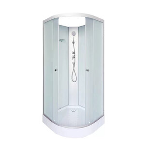 Изображение товара Душевая кабина Dto LM909N, 90 x 90 см, стекло матовое, профиль матовый хром