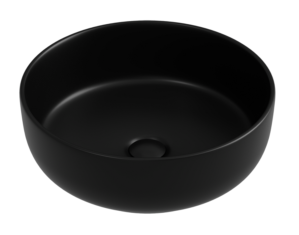 Изображение товара Раковина Ceramicanova Taycan CN12003MB 37.5 см угловая черный матовый фарфор