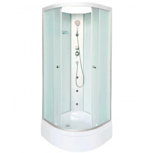 Изображение товара Душевая кабина Dto LM780NGM, 80 x 80 см, с гидромассажем, стекло матовое, профиль матовый хром