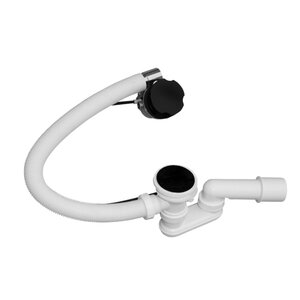 Изображение товара Слив-перелив для ванны Rav-Slezak NP0002/570CMAT полуавтомат, черный матовый
