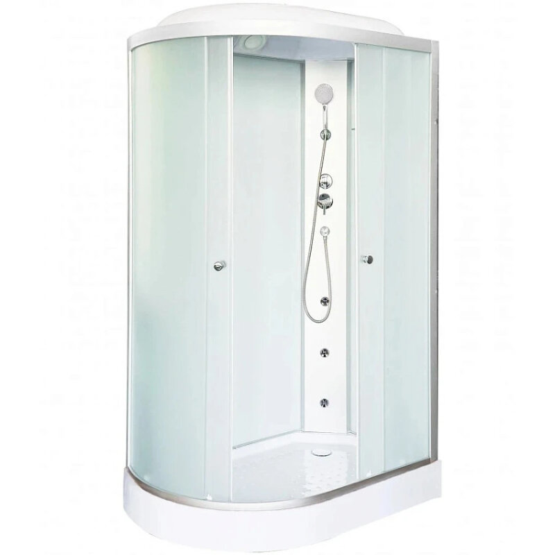 Изображение товара Душевая кабина Dto LM902RGM/LM902LGM, 120 x 80 см, с крышей, с гидромассажем, стекло матовое, профиль матовый хром, правая/левая Изображение товара Душевая кабина Dto LM902RGM/LM902LGM, 120 x 80 см, с крышей, с гидромассажем, стекло матовое, профиль матовый хром, правая/левая
