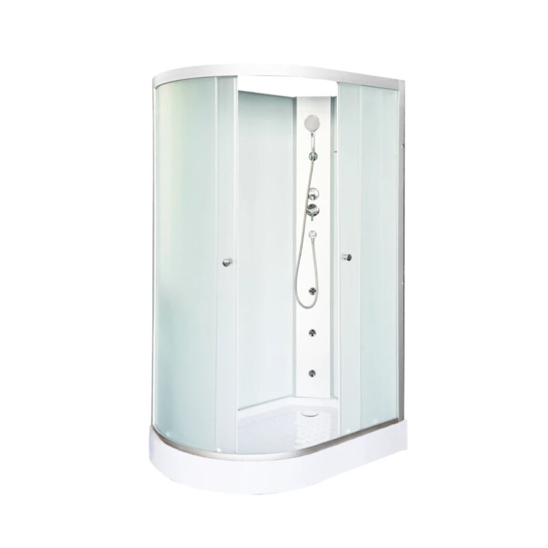 Изображение товара Душевая кабина Dto LM902RNGM/LM902LNGM 120x80 см гидромассаж стекло матовое