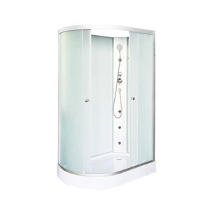 Изображение товара Душевая кабина Dto LM902RNGM/LM902LNGM, 120 x 80 см, с гидромассажем, стекло матовое, профиль матовый хром, правая/левая