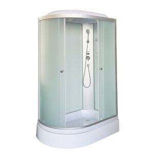 Изображение товара Душевая кабина Dto LM720R/LM720L, 120 x 80 см, с крышей, стекло матовое, профиль матовый хром, правая/левая