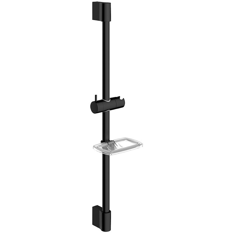 Изображение товара Душевая штанга Aquame AQM8203B 72 см черная с регулируемым держателем