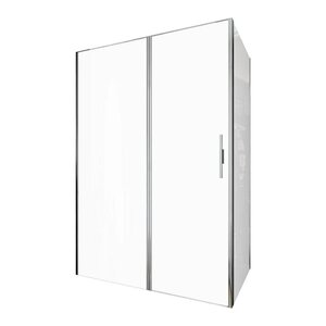 Изображение товара Душевой уголок Allen Brau Priority, 3.31010.00 + 3.31019.00, 140 х 100 см, стекло прозрачное 6 мм, профиль хром