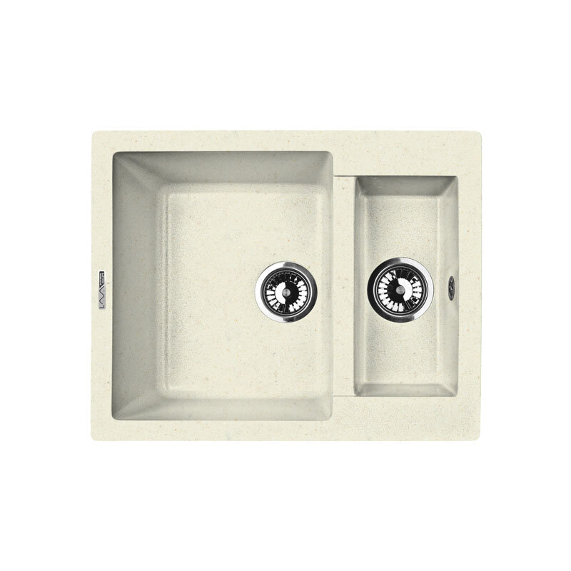 Изображение товара Кухонная мойка Lava D1.VNL, 60 см, материал искусственный камень, цвет VANILLA ваниль