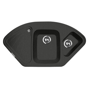 Изображение товара Кухонная мойка Lava A3.BAS 105 см черный искусственный камень