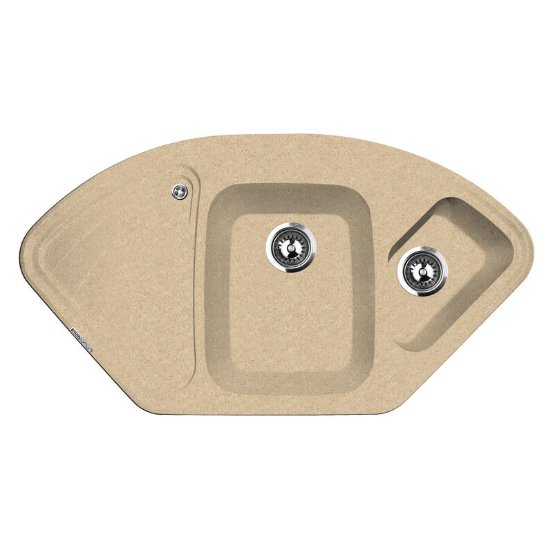 Изображение товара Кухонная мойка Lava A3.DUN 105 см искусственный камень светлый беж угловая