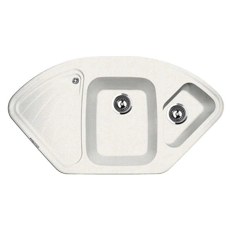 Изображение товара Кухонная мойка Lava A3.LAT 105 см белая латте с левым крылом