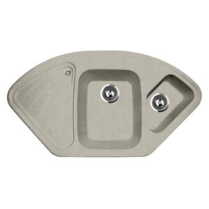 Изображение товара Кухонная мойка Lava A3.SCA, 105 см, материал искусственный камень, цвет SCANDIC серый