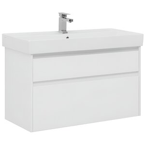 Изображение товара Тумба под раковину Aquanet Nova Lite 249940, 100 см, цвет белый глянец