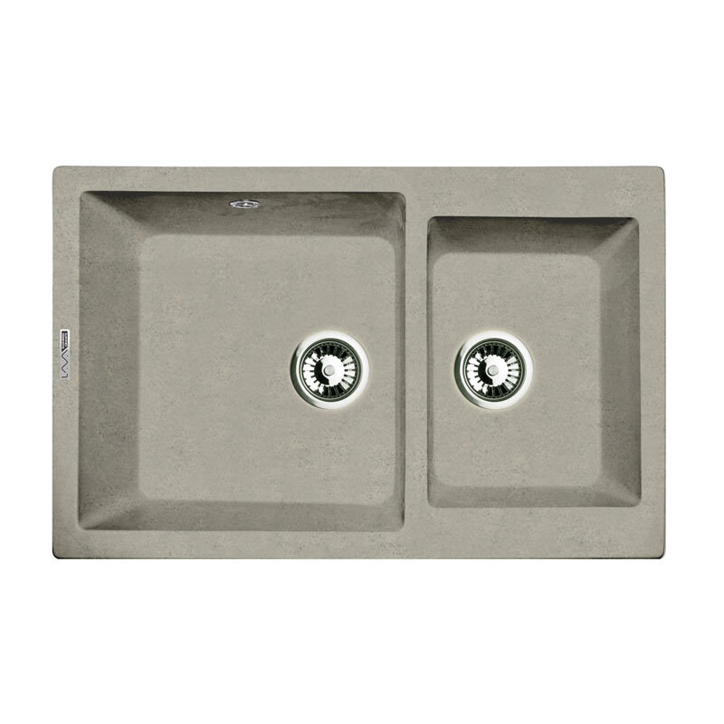 Изображение товара Кухонная мойка Lava D3.SCA 77.5 см Искусственный камень SCANDIC серый
