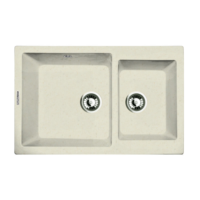 Изображение товара Кухонная мойка Lava D3.VNL 77.5 см из искусственного камня ваниль