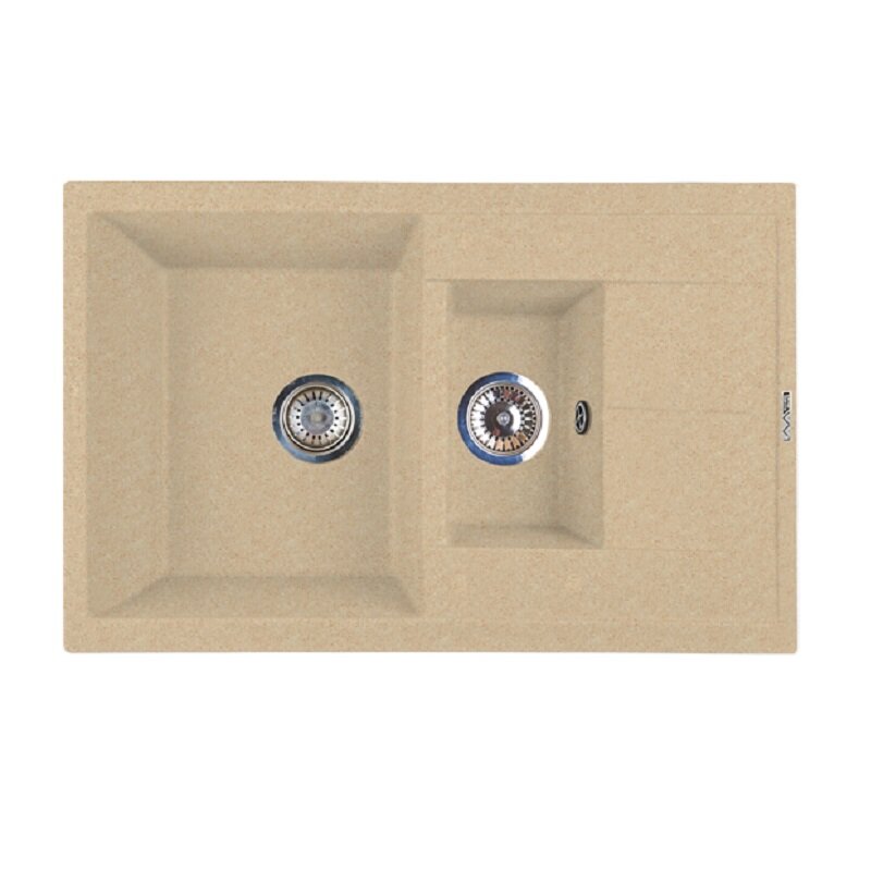 Изображение товара Кухонная мойка Lava D4.DUN 78 см из искусственного камня бежевого цвета