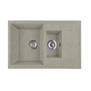 Изображение товара Кухонная мойка Lava D4.SCA, 78 см, материал искусственный камень, цвет SCANDIC серый