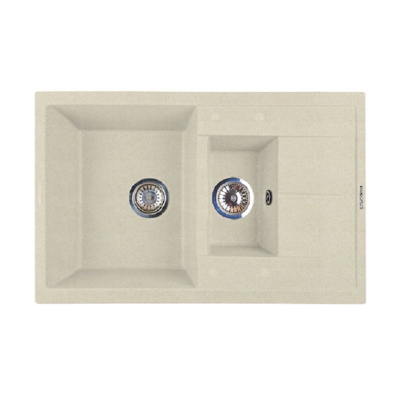 Изображение товара Кухонная мойка Lava D4.CRE из искусственного камня, 78 см кремовая