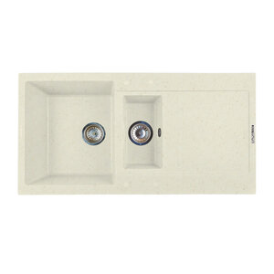 Изображение товара Кухонная мойка Lava D5.VNL 97 см Искусственный камень ваниль угловая