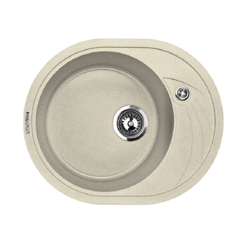 Изображение товара Кухонная мойка Lava E1.CRE, 57.5 см, материал искусственный камень, цвет CREMA кремовый