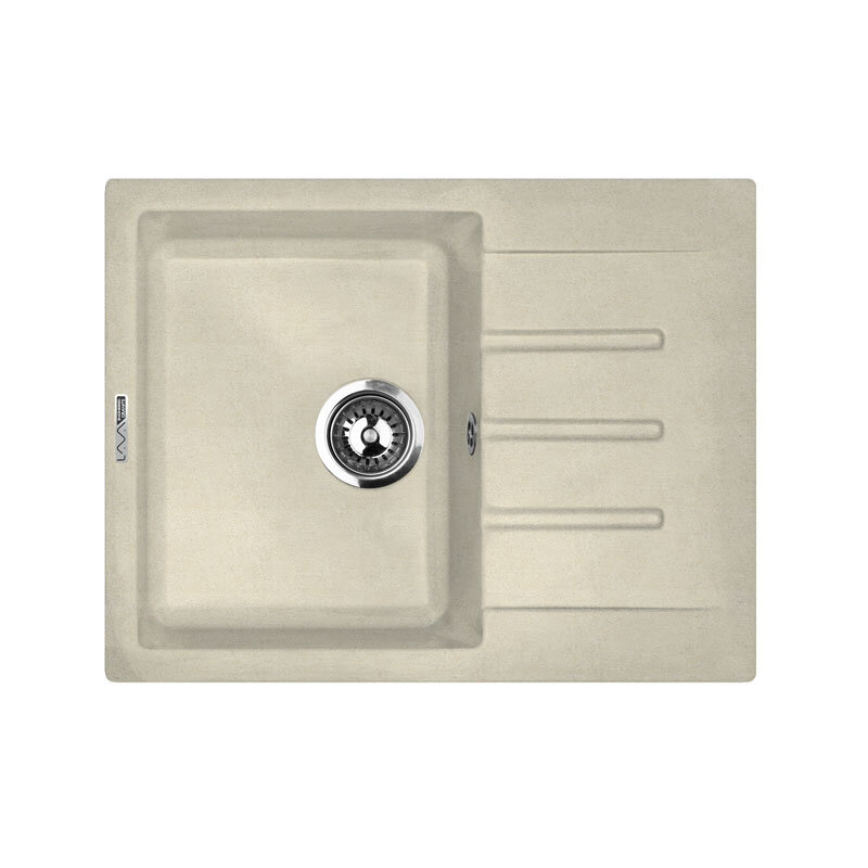 Изображение товара Кухонная мойка Lava L1.CRE 64.5 см искусственный камень CREMA Россия