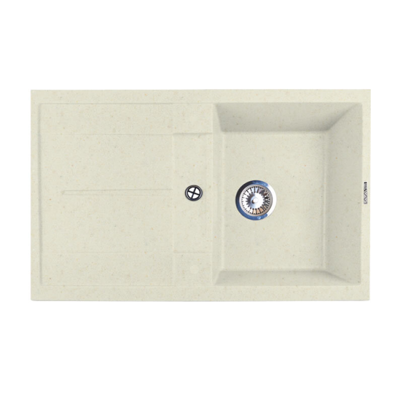 Изображение товара Кухонная мойка Lava L6.VNL 78 см искусственный камень ваниль Изображение товара Кухонная мойка Lava L6.VNL 78 см искусственный камень ваниль