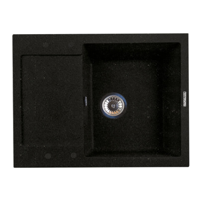 Изображение товара Кухонная мойка Lava L7.LAV 62 см искусственный камень черный металлик