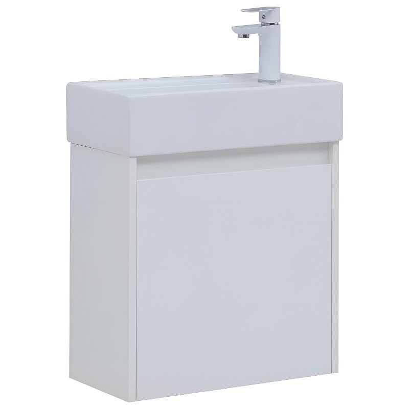 Изображение товара Тумба под раковину Aquanet Nova Lite 298853 50 см белый глянец