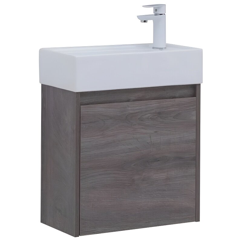 Изображение товара Тумба под раковину Aquanet Nova Lite 298854 50 см цвет дуб рошелье подвесная