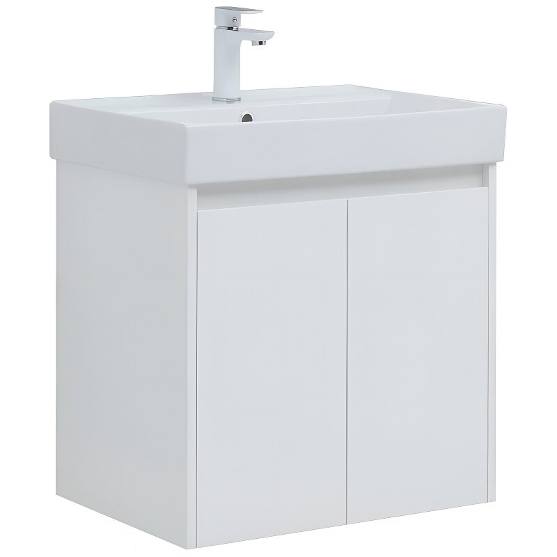 Изображение товара Тумба под раковину Aquanet Nova Lite 298847, 60 см, белый глянец