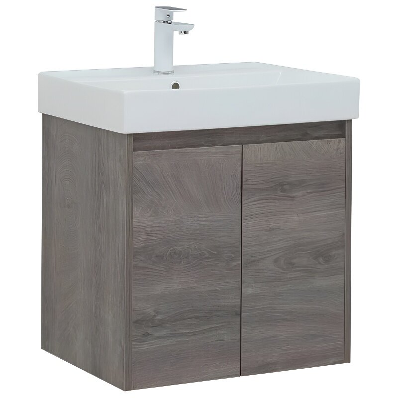 Изображение товара Тумба под раковину Aquanet Nova Lite 298848 60 см цвет дуб рошелье