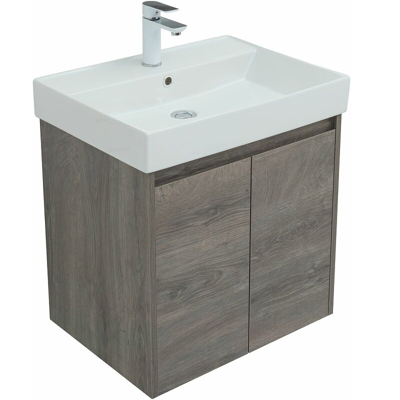 Изображение товара Тумба под раковину Aquanet Nova Lite 298848 60 см цвет дуб рошелье