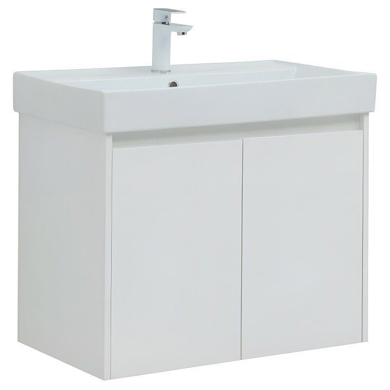 Изображение товара Тумба под раковину Aquanet Nova Lite 298850, 75 см, цвет белый глянец Изображение товара Тумба под раковину Aquanet Nova Lite 298850, 75 см, цвет белый глянец