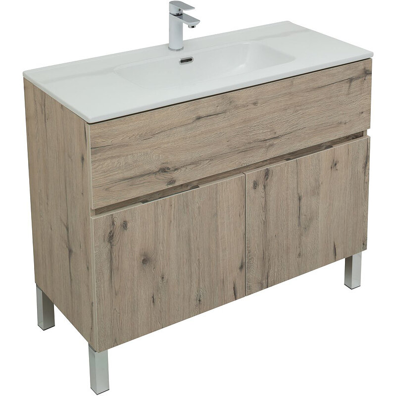 Изображение товара Тумба под раковину Aquanet Алвита New 100 см с влагостойким ЛДСП