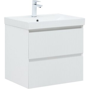 Изображение товара Тумба под раковину Aquanet Альтера 337154, 60 см, подвесная, цвет белый матовый